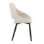 Chaise rembourrée avec pieds en bois Najrin (ensemble de 2)-103895454