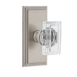 Grandeur Concealed Screw Mechanism Rectangular Knob with Rectangle Rosette