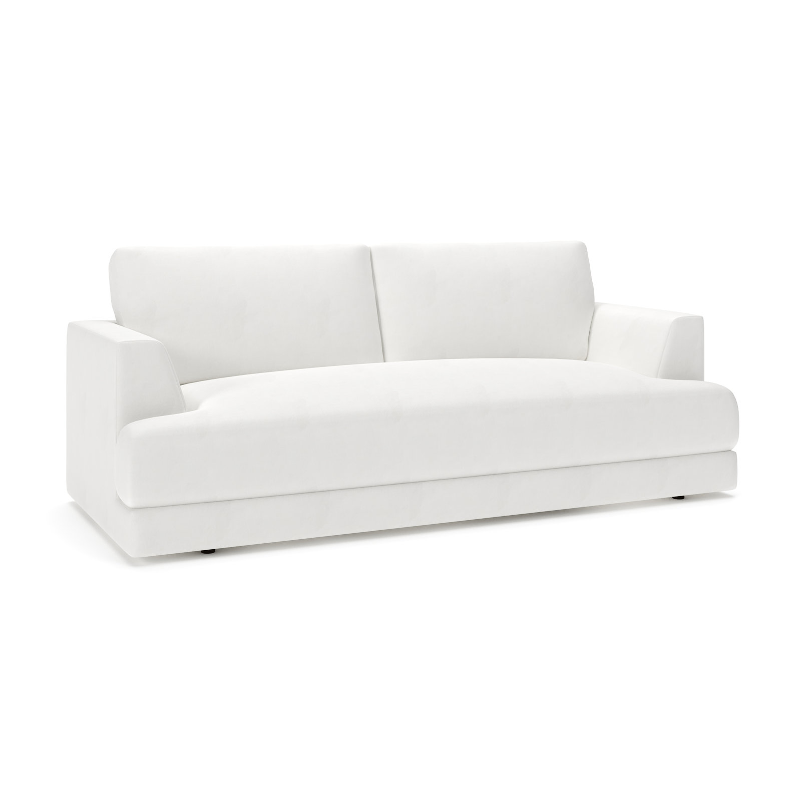 Laguna 96'' Sofa, Classic Bleach White Twill