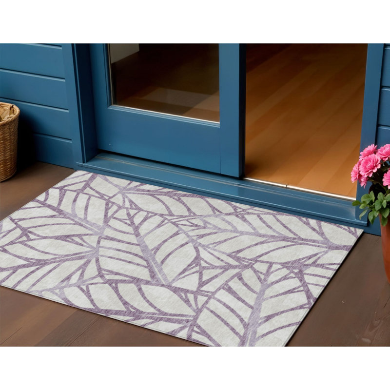 Tapis beige lavable intérieur / extérieur 3 pi x 5 pi