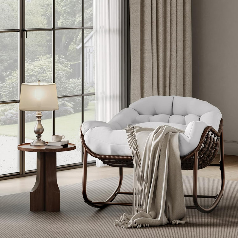 Outdoor Lounge Chair, White