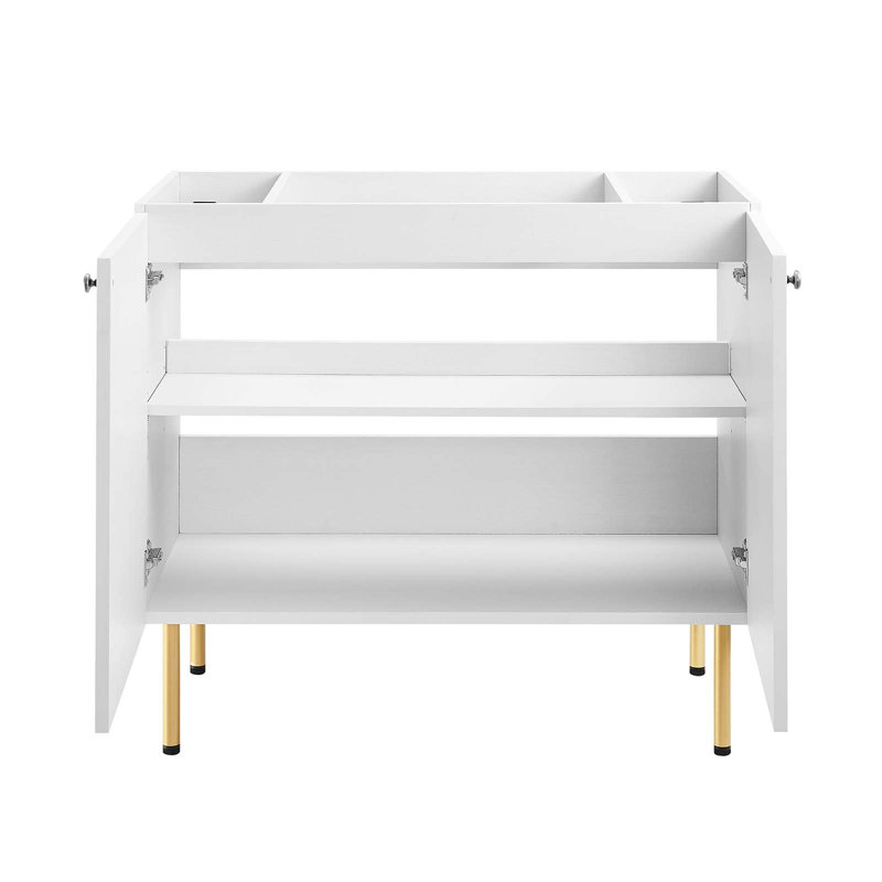 Base de meuble-lavabo simple 35 po Modway, Blanc