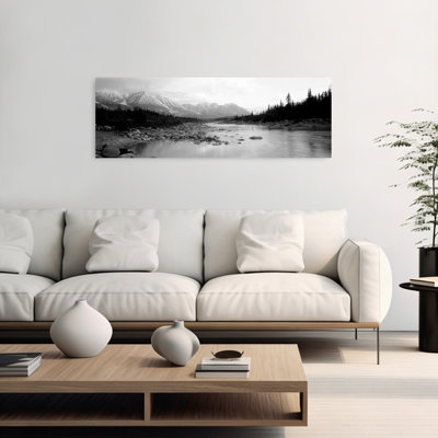Arbre mural de paysage contemporain contemporain de rivière Kennicott, États-Unis, Alaska