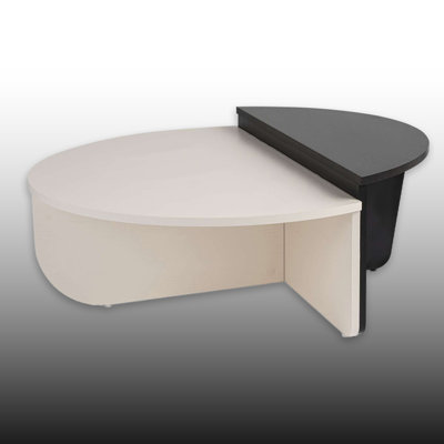 2 Pieces Round Nesting Coffee Table Set