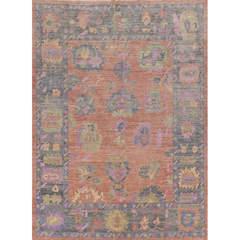 Vegetable Dye Oushak Turkish Area Rug 8x10