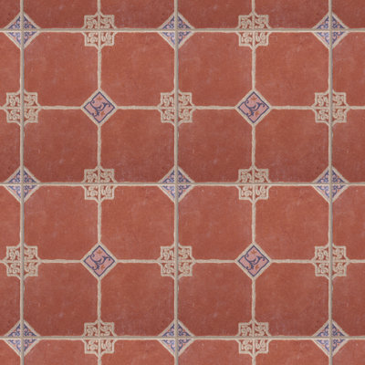 Sevilla 17-3/4" x 17-3/4" Ceramic Moroccan Wall & Floor Tile