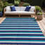 Tapis extérieur rayé bleu / blanc-263726473-236610569