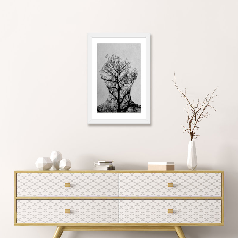 « tree of life » par andreas lie-impression sur impression, Papier avec cadre blanc, H 24 po x l 16 po x P 1 po