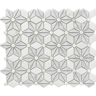 Carrelage mosaïque en marbre