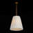 Elvaris 19" 1-Light Pleated White Fabric Pendant