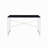 Tennos Black & Chrome Finish Vanity Desk