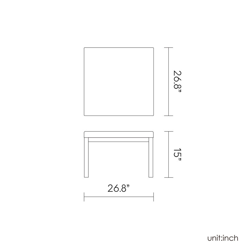 Table basse d'extérieur en résine Raia, Blanc