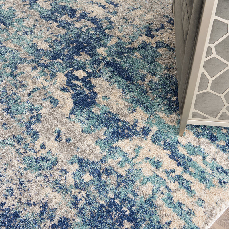 Abstract Indoor Rug, Rectangle 8'10" x 11'10"