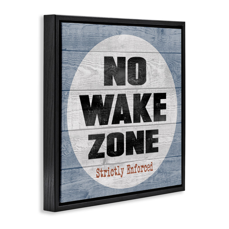 Planches de plage No Wake Zone, H 18 po x l 18 po, Noir