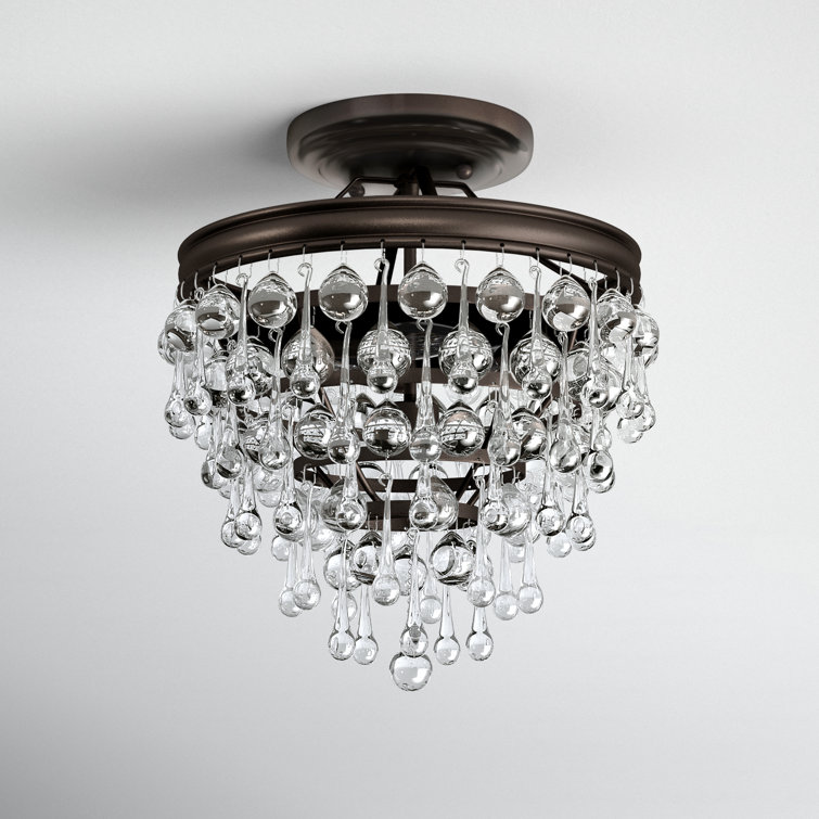 Alto 3 Light Semi Flush Mount