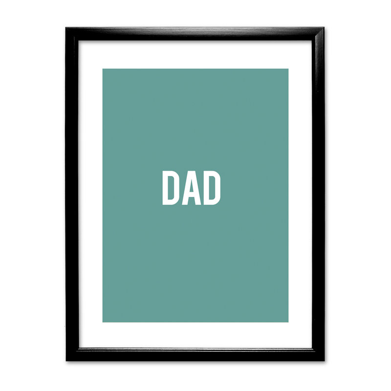 Single Picture Frame Print, Black