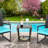 Gitel Square Metal Outdoor Side Table , 18'' in. W 18'' in. D-452544060
