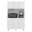 White 6-door Kitchen Storage Cabinet