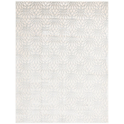 Tapis contemporain blanc cassé Alyciana