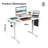 Electric Standing Desk Adjustable Height Sit Stand Home Office Desk With Splice Board-1152882014-1152882013