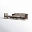All Weather Wicker/Rattan 7 - Person Seating Group with Cushions-383863400-363145093
