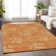 Premium Machine Washable Prisco Orange Rug