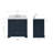 37'' Single Bathroom Vanity with Carrara Marble Top-93359365-121646125