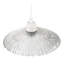 Textured Glass Pendant Shade With Mushroom Or Parasol Silhouette Shape By 