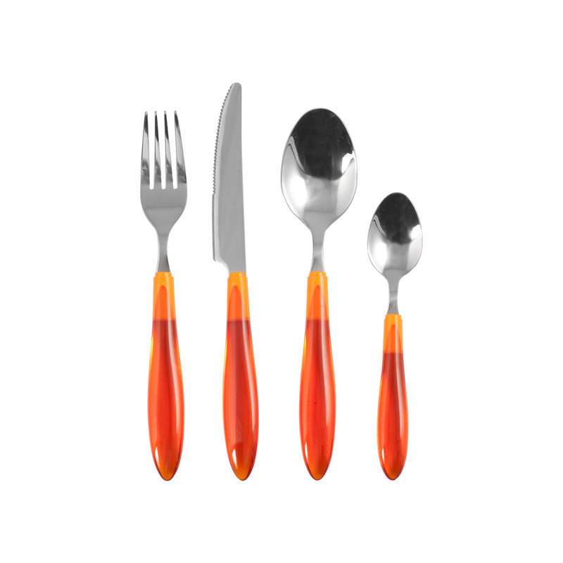 Sv Cutlery 24Pz Inx M / Gialstand3102n, Orange