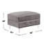 Canapé modulaire de coin symétrique Eb attenant de 126,5 po de largeur-2098846281