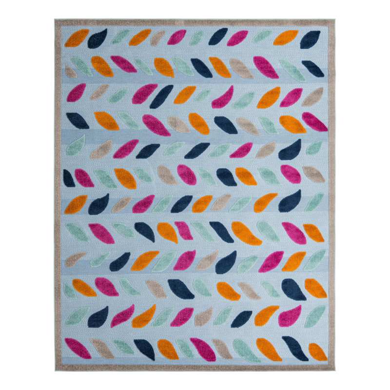 Chevron Indoor / Outdoor Rug, Rectangle 9' x 12'