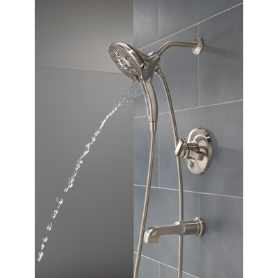 Tetra 17 Series Dual-Function Bathtub Faucet Trim, In2ition Shower Head with Handheld Spray Trim Kit