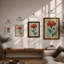 Ruffled Carnation Study Botanical - Framed Print-1571072837-1571072839