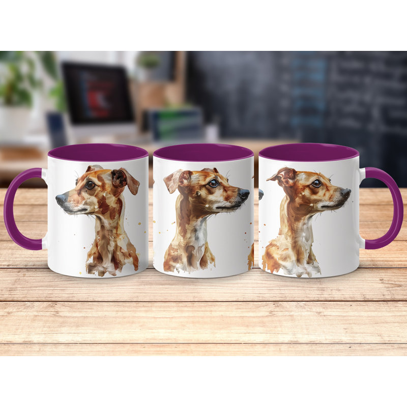 Ceramic Coffee Mug, 2, Purple