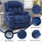 Up To 350 LBS Chenille Power Lift Recliner Chair, Heavy Duty Motion Mechanism With 8-Point Vibration Massage And Lumbar Heating, USB And Type-C Ports, Stainless Steel Cup Holders-1621255900