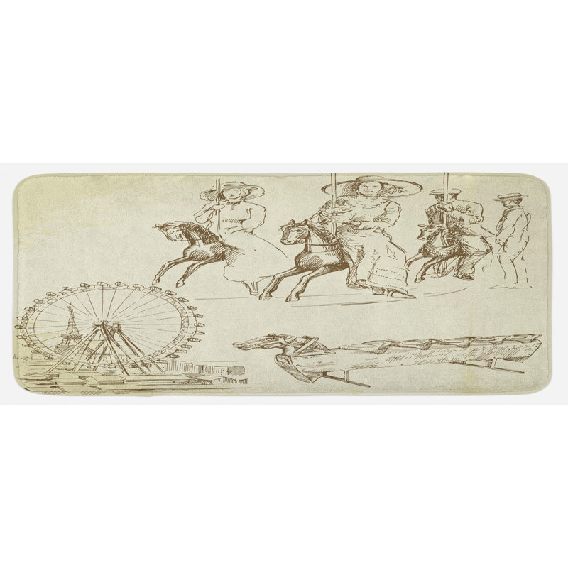 Tapis de cuisine femme