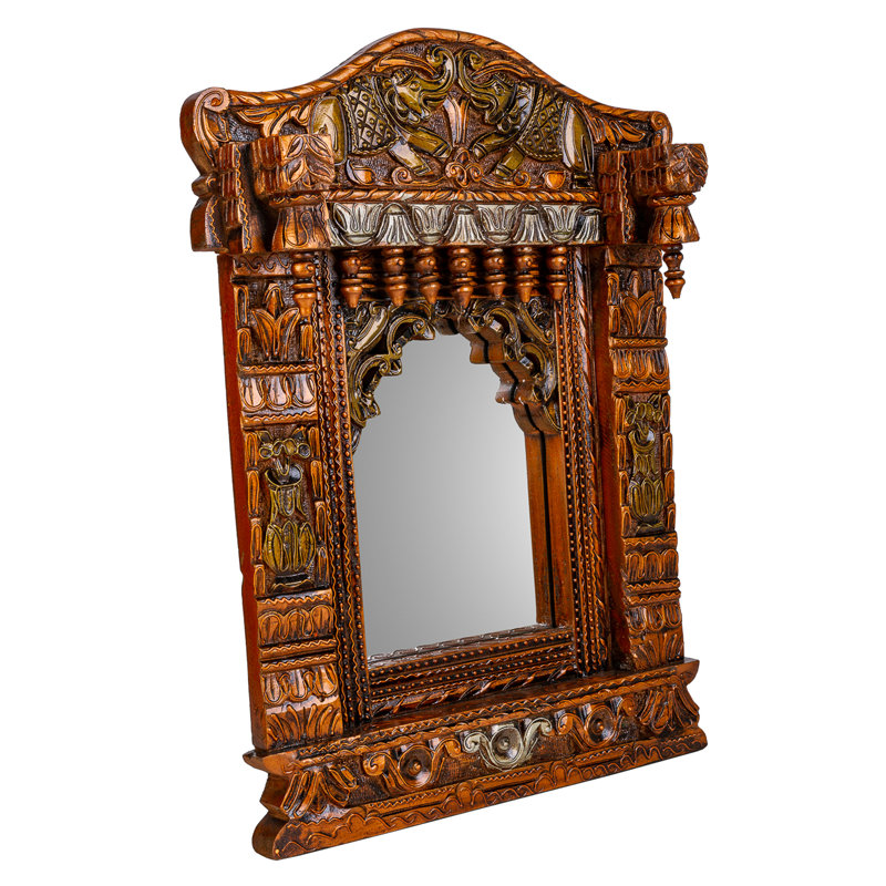 Arnon Wood Flat Wall Mirror