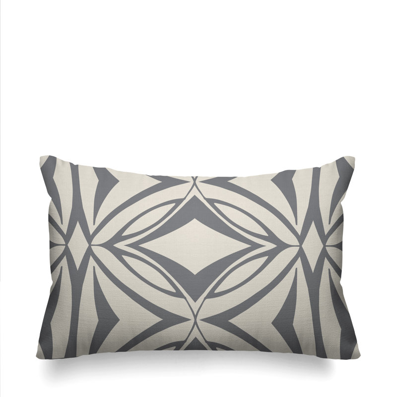 Coussin décoratif intérieur / extérieur Eamon, gris