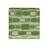 Stoneware Plate With Rectangle Pattern