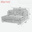 Chaise longue moderne avec accoudoirs moelleux, assise profonde capitonnée et dossier confortable.-420699267