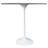 Heatherton Modern Bar Height Dining Table with Resin Top and Steel Pedestal Base Kitchen Table Seats 2-6 Person-1234930804-1230483998