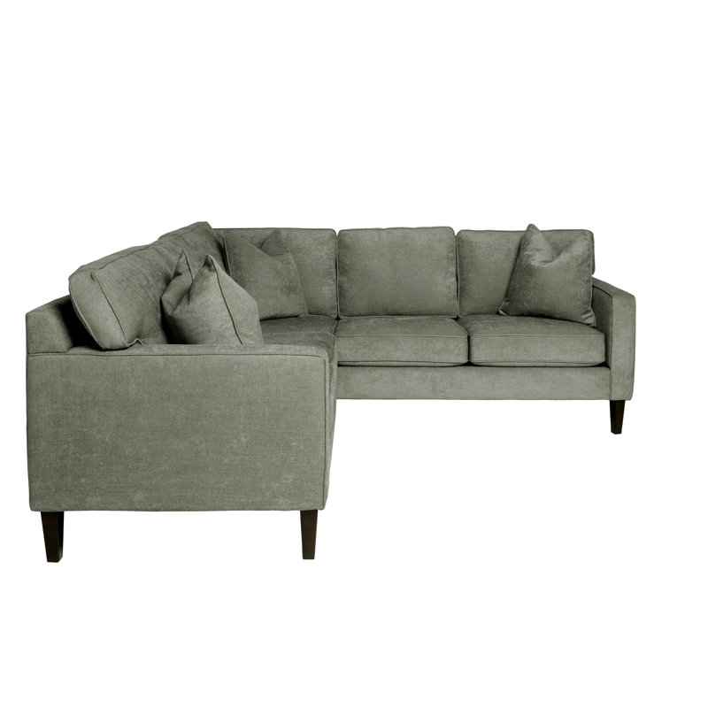 Canapé modulaire 93 po, Vert / gris / brun, Face à la droite