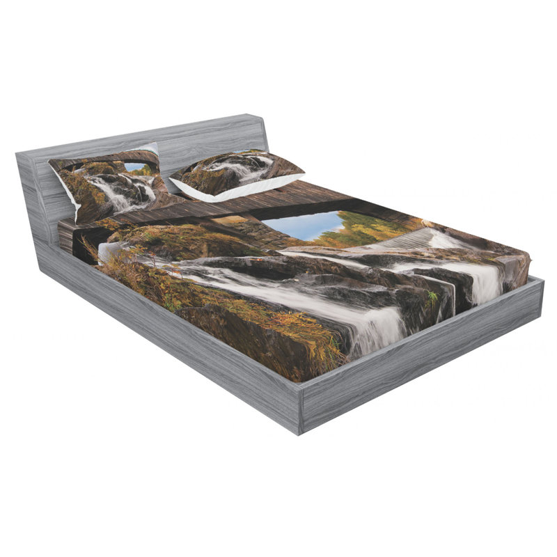 Microfiber Sheet Set, Queen Sheet Set with Fitted Sheet