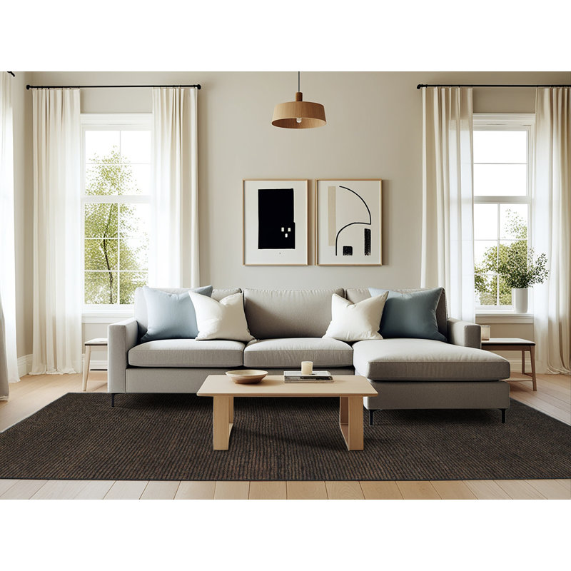 Tapis décoratif multicolore à motif abstrait, Rectangle 6 pi x 9 pi