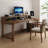 Tan Rectangular Solid Wood desks-107971874