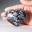 Genuine Polished Indigo Gabbro Heart (0.66 Lbs)-622658125