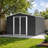 Large Gable Metal Garden Shed