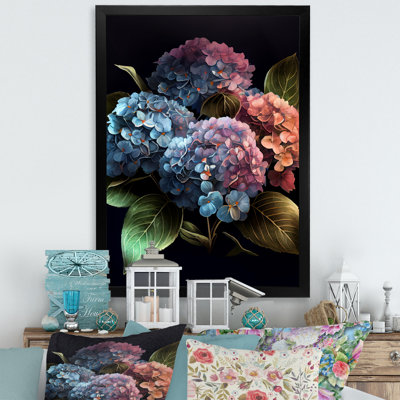 «Blooming Retro Hydrangena II», reproduction sur toile
