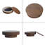 Table basse 39,37 "ronde avec rangement Table de thé d'appoint moderne en placage de bois massif pour salon, chambre à coucher, appartement ou bureau-112755792