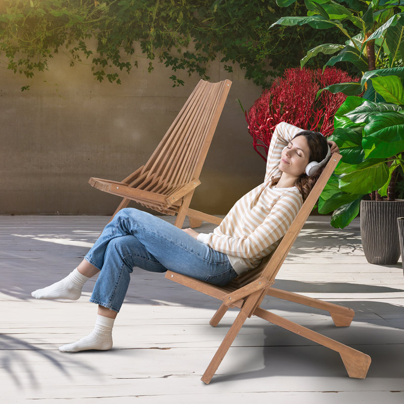 Chaise pliante en bois Montville